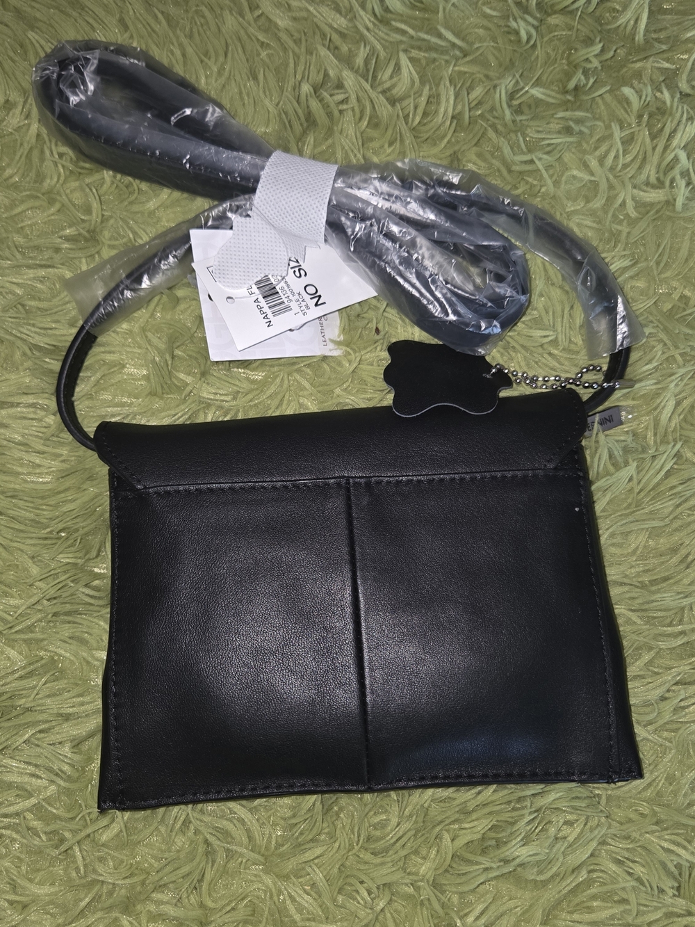 Giani Bernini Nappa Leather Flap Crossbody - Picture 3 of 9